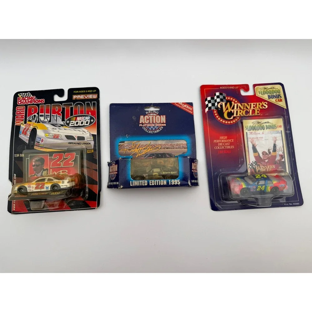 NASCAR Diecast Lot 1:64 Jeff Gordon Dale Earnhardt Ward Burton 3 Cars Vintage